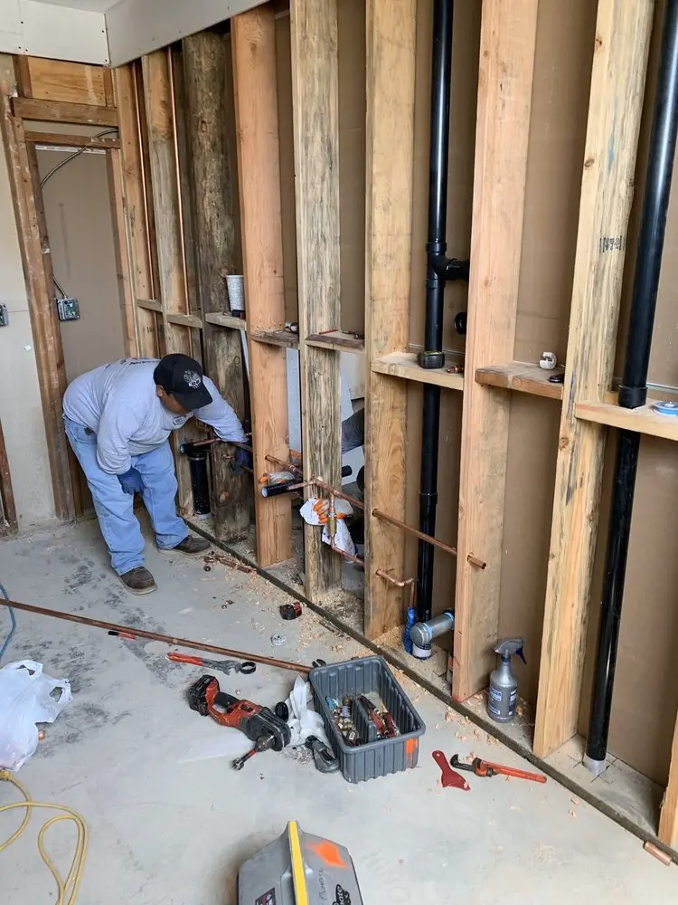 Commercial rough-in plumbing for Water Heater Replacement in West Leominster